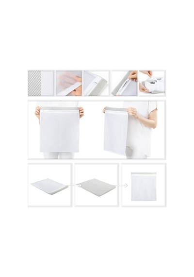 Ocean Home Textile 3'lü Gri Renk Ayakkabı Yıkama Filesi Set