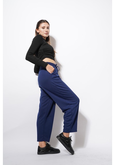 Ckm Moda Derp Modal Şalvar Balon Pantolon Lacivert