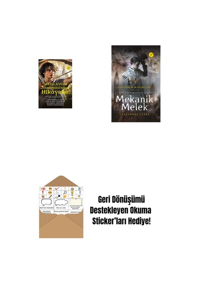 Gölge Avcısı Akademisi'nden Hikâyeler Ciltli + Mekanik Melek Ciltli + Okuma Sticker'ları