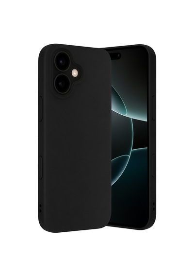 Apple Uyumlu   iPhone 17 Nano İçi Kadife Silikon - Siyah