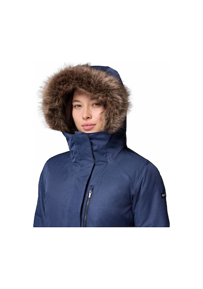 Columbia Suttle Mountain Long Insulated Kadın Mont-8802 Lacivert