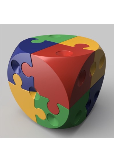 Bulmaca Küpü - Zar Albert Karlen'ın Puzzle Dice Küpü
