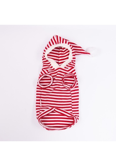 Candycane Yelek-sweat Kırmızı Çizgili Şapkalı Triko Yılbaşı Noel Köpek Kıyafeti Kedi Kıyafeti Köpek Kolsuz Sweati Candycane Yelek-sweat Kırmızı Çizgili Şapkalı Triko Yılbaşı Noel Köpek Kıyafeti Kedi Kıyafeti Köpek Kolsuz Sweati