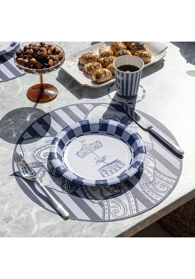 Bluey Kağıt Amerikan Servis 39 Cm 12'li Paket Beyaz