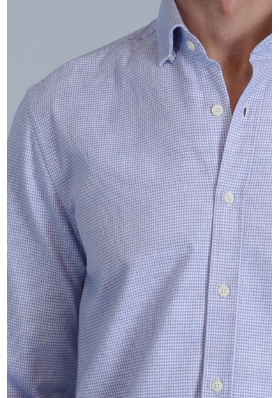 Lufian Frederik Erkek Basic Gömlek Slim Fit Açık Mavi Açık Mavi 112010645100320 Açik Mavi