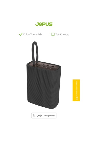 Jopus Bluetooth Hoparlör Taşınabilir Kablosuz Speaker Tf Kart Destekli Libra
