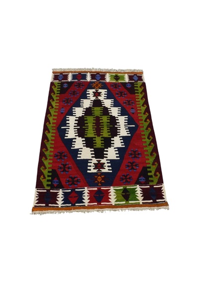 Kilim Antik El Dokuma Yün Niğde Çukurkuyu Kilimi 0085 - Yeni - Çok Renkli