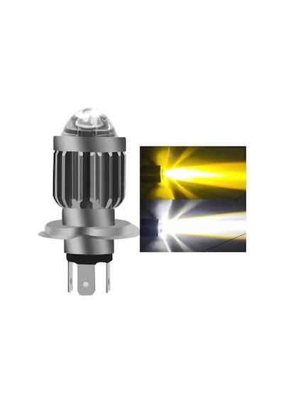 Led Far Ampül Metal Gövde Füme Kasa H-4 Uzun Kısa Vardır Kısa Sarı Uzun Beyaz