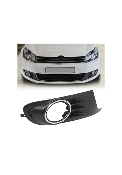Volkswagen Golf 6 2010-2013 Sis Far Kapağı Sağ Nikelajlı - Delikli Oem No:5k0853666