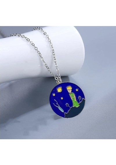 Little Prince Küçük Prens Best Friends Dostluk Sembolü Kolye Bronz
