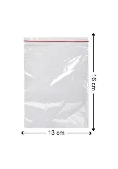 Tropic 3 Paket Kilitli Naylon Torba 13x16 Kilitli Poşet 600lü