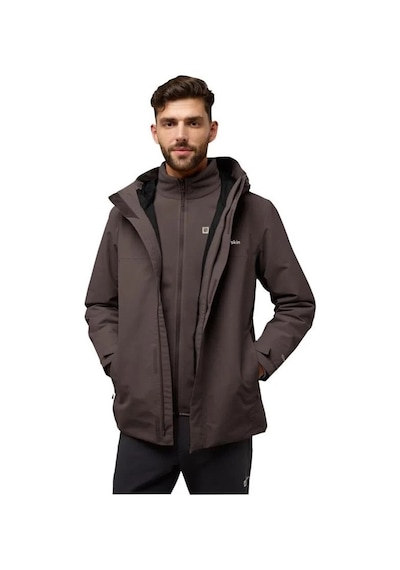 Jack Wolfskin Jack Wolfskın Altenberg 3ın1 Jkt M Erkek Peat Outdoor Ceketi A61864-d0108 Kahverengi