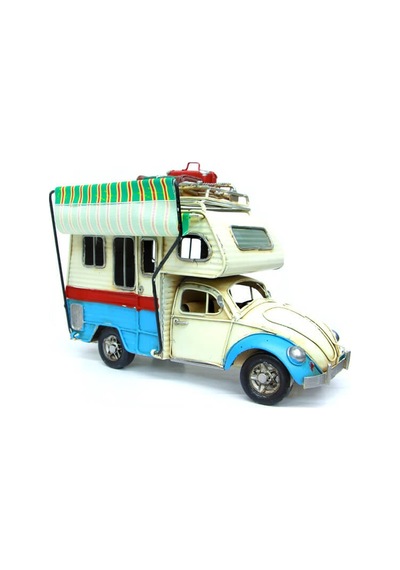 Dekoratif Metal Karavan Çerçeveli Kumbaralı Tenteli 1404E-4347