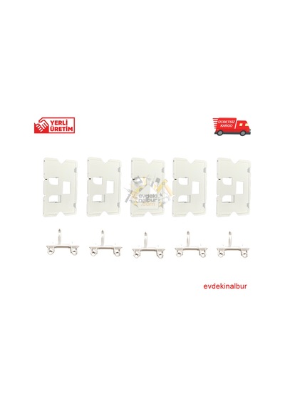 Kale İntegra Buton Gövde Çerçevesi panel 5 Li Beyaz
