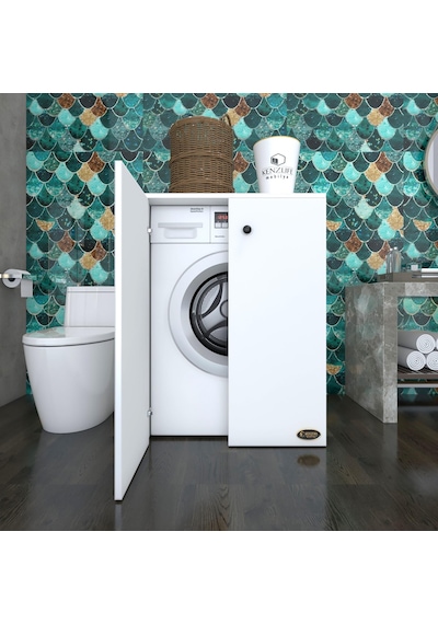 Kenzlife Çamaşır Makinesi Dolabı Kapaklı Tatyana Byz 90*70*60 Ban Çok Renkli Kenzlife Çamaşır Makinesi Dolabı Kapaklı Tatyana Byz 90*70*60 Ban Çok Renkli