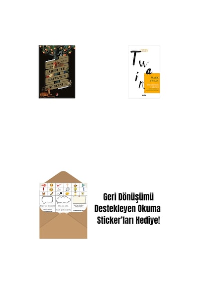 Adem İle Havva Nın Güncesi + Esrarengiz Yabancı + Okuma Sticker'ları