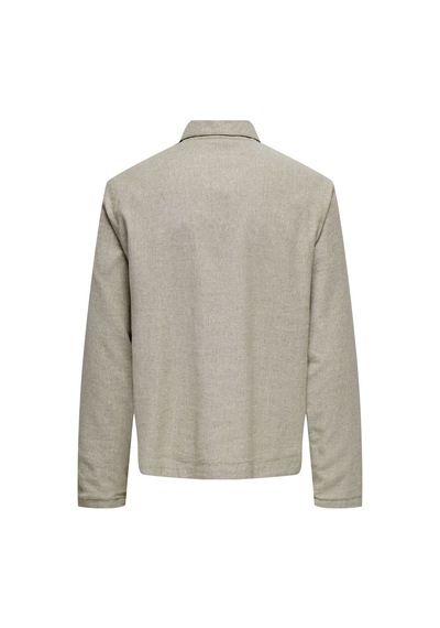 Only & Sons Onskane Lınen Mıx Casual 0245 Jacket Erkek Bej Ceket - Os22031579 Bej