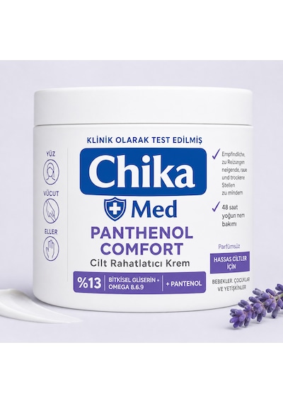 Chika Med + Panthenol Cilt Rahatlatıcı Nemlendirici Krem 400 Ml