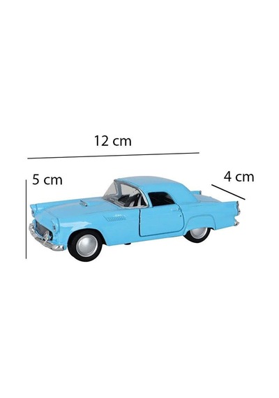 Nostaljik Metal Çek Bırak Araba Mavi Kapılar Açılır 1/36 Ölçek Mod:1 Diğer