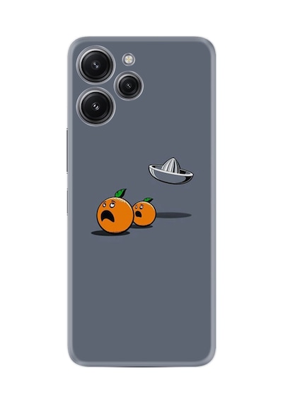 Xiaomi Redmi 12 128 Gb 4 Gb Ram Kılıf Desenli Silikon Orange Escape 1374