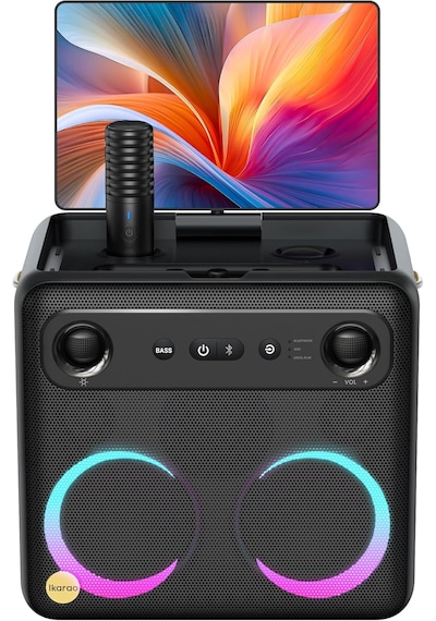 Ikarao Break X2 300 W 10" Taşınabilir Karaoke Bluetooth Hoparlör Seti