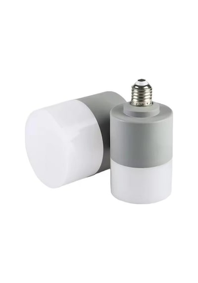 Zmr 40w Oval Torch Led Ampul Gri 6500k Beyaz Işık Dekoratif Jumbo Led Lamba