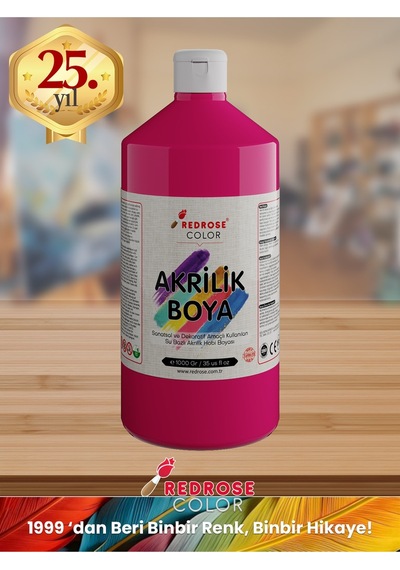 Red Rose Fuşya Akrilik Boya 1 KG