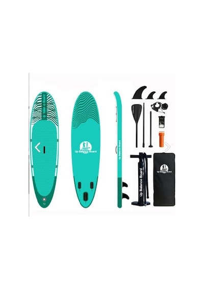Up Balance Board Şişme Sup Board/stand Up Paddle Board 335x84x15 Cm Koyu Yeşil