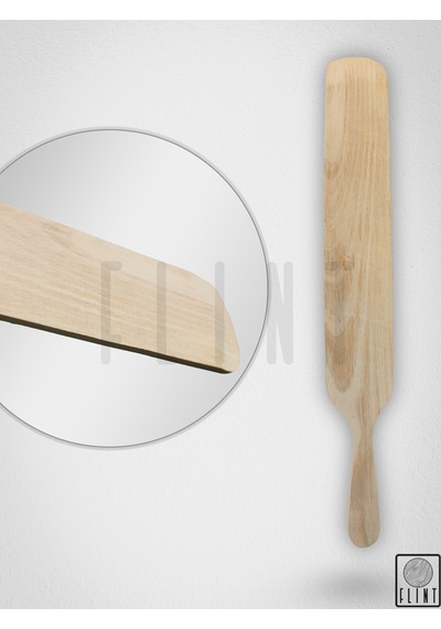 Gürgen Ağacı El Yapımı Tahta Ahşap Servis Spatula Çevirgeç 45 Cm