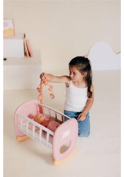 Smoby Baby Nurse Sallanan Dönenceli Bebek Beşiği 220390