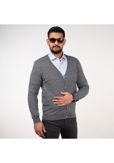 San&Fa Slimfit Erkek Triko Hırka