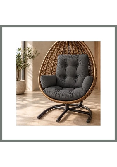 Mmb-trade Armut Salıncak Minder Seti Antrasit İç Mekân Mmbz