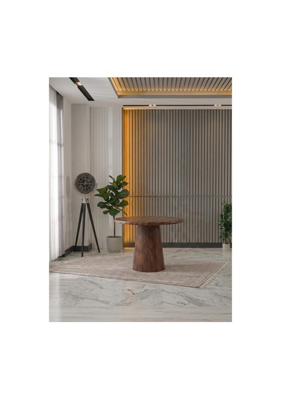 Aura Bohem 90x90 Mebran Mdf Masa / Konik Ayak Barok Barok