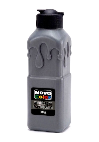 Nova Color Akrilik Boya 180gr Gri - 3 Adet Diğer