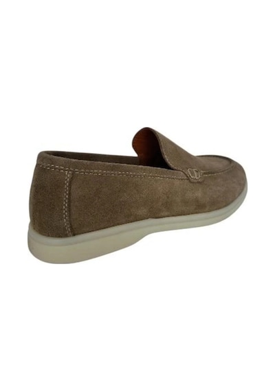 Kemal Tanca 852 661 Erkek Hakiki Deri Loafer Ayakkabı Vizon