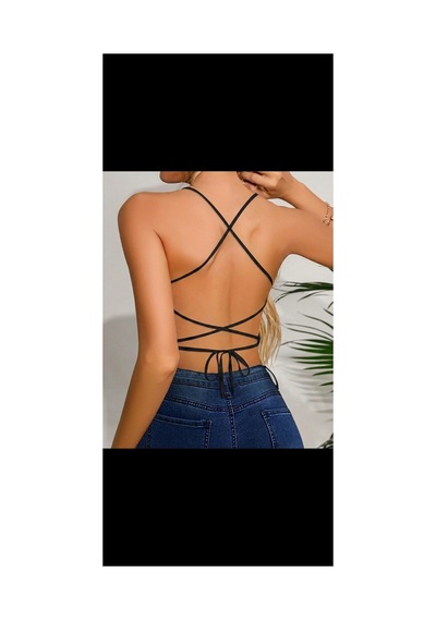 Nisanurtekstil Taşlı Kelebek Büstiyer Crop Yeşil Yeşil