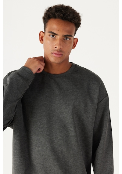 AC&Co / Altınyıldız Classics Erkek Antrasit-Melanj Oversize Fit Bol Kesim Bisiklet Yaka Düz Sweatshirt 4A5221200005ANMS Antrasit Melanj AC&Co / Altınyıldız Classics Erkek Antrasit-Melanj Oversize Fit Bol Kesim Bisiklet Yaka Düz Sweatshirt 4A5221200005ANMS Antrasit Melanj