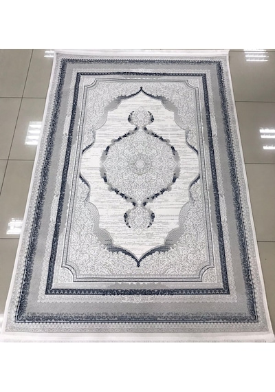 Liparis Halı Toscana 314gm Serisi Triko Akrilik Salon Oturma Yatak Odası Halısı Gri - Mavi