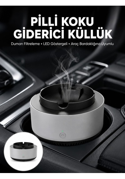 Kül Tablası Hava Temizleyici Araç Akıllı Küllük Duman Temizleyici Belirtilmemiş