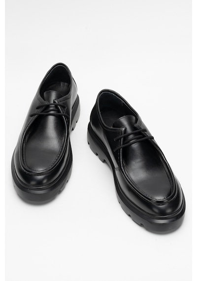 Dericlub Erkek Kalın Taban Comfort Ayakkabı Gerçek Deri Cr 2646 Siyah