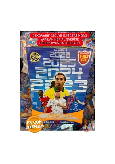 Premium Özel Seri Futbol Oyuncu Kartları Kutulu - Son Sezon 400'lü, Süper Final 10.yıl