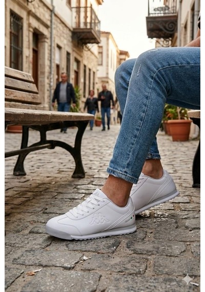 Kappa Kp-2072 Samana Rahat Orijinal Ürün Erkek Spor Sneaker Ayakkabı Beyaz