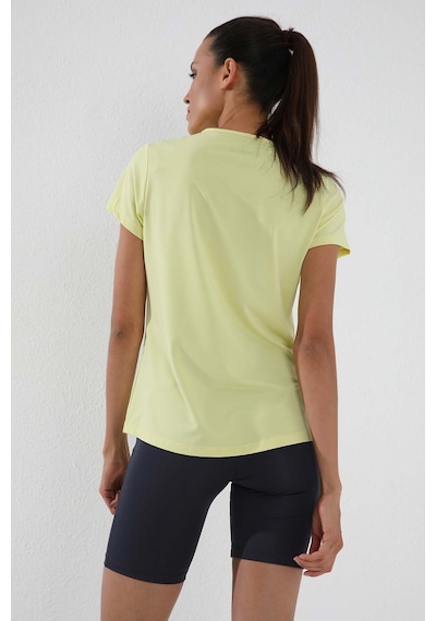 Tommy Life Limon Basic Kısa Kol Standart Kalıp O Yaka Kadın T-shirt - 97144 Limon Sarı
