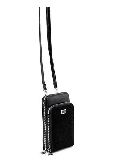 Silver Polo Sp1011 Kadın Telefon Çantası Fashion Siyah-rugan Siyah