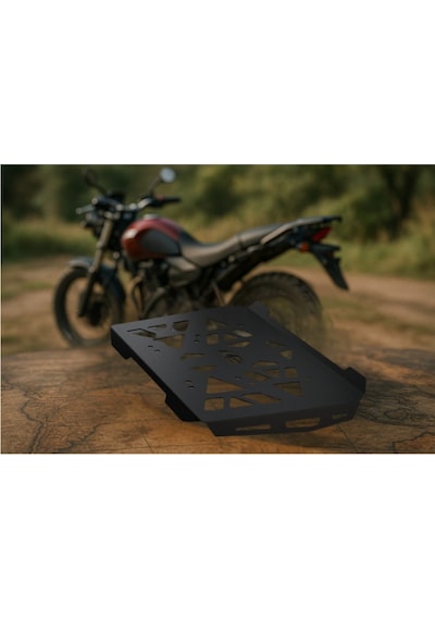 Motosiklet Universal Arka Çanta Demiri Siyah