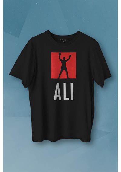 Muhammed Ali Box The Skill Baskılı Tişört Unisex T-shirt 001
