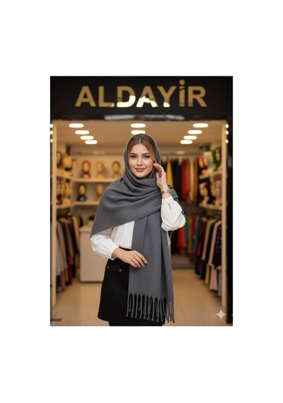 Aldaıyr Ormos Sıcak Tutan Soft Touch Erkek Kaşkol Atkı Antrasit