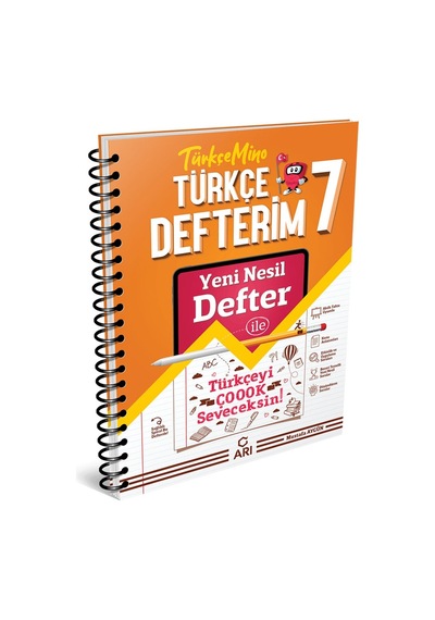 7 Sınıf Türkçe Mino Akıllı Türkçe Defteri Arı Yay