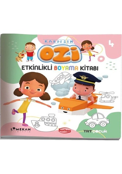 TRT Çocuk Kardeşim Etkinlikli Boyama Kitabı - 4- Burhan Yayıncılık