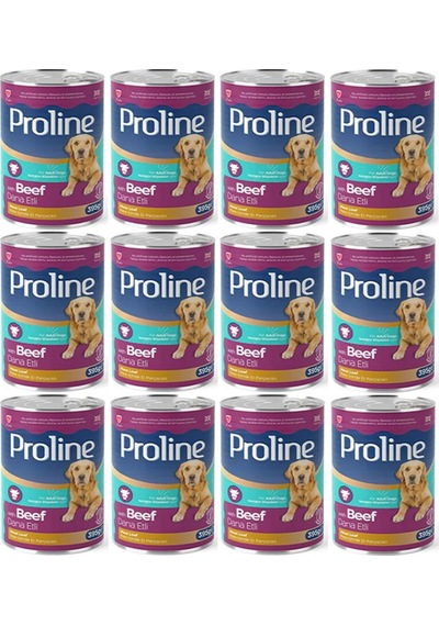 Pro Line Dana Etli Yetişkin Köpek Konservesi 12 x 395 G